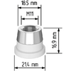 Керамический держатель сопла D21,4 (M11) для Raytools  арт.120515092A - st-e.info - Абакан